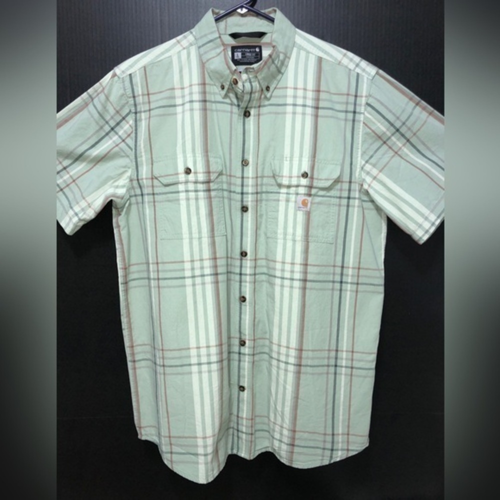 🪽Carhartt Loose Fit Midweight Short Sleeve Plaid Shirt